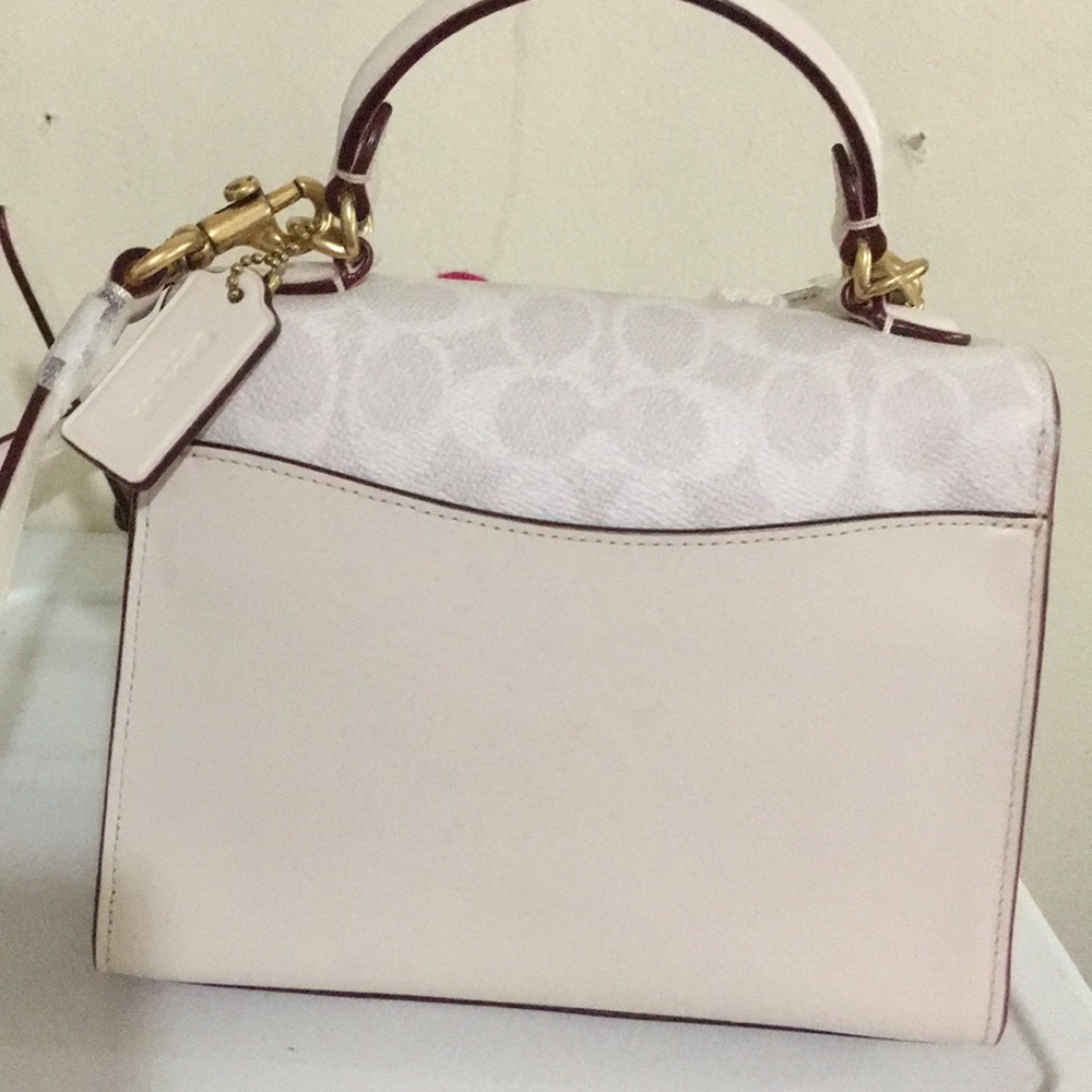COPY - Coach chalk leather & signature canvas SM Tabby - Picture 9 of 9